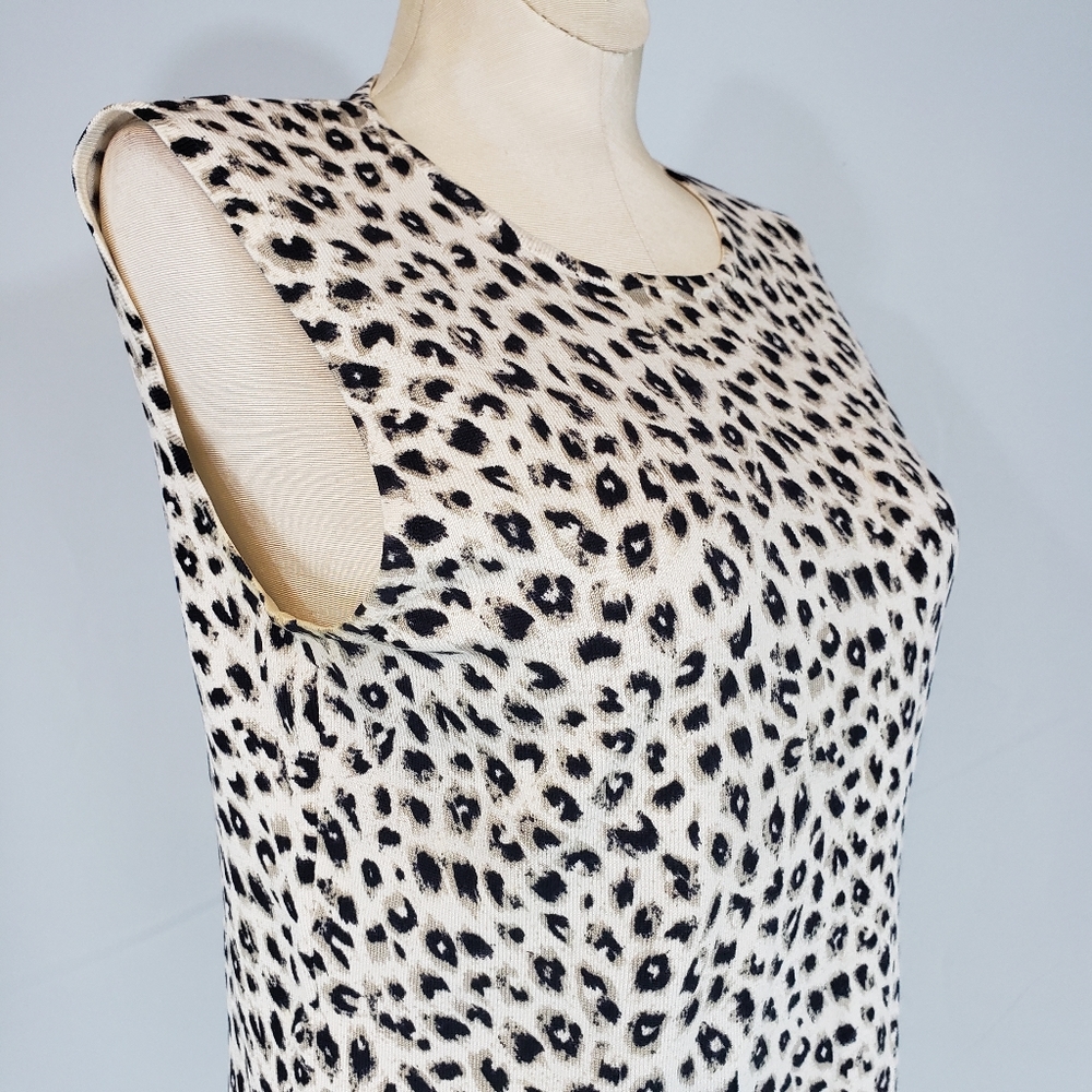 Pursuits, Ltd. Animal print sleeveless top size Sm - Picture 2 of 6